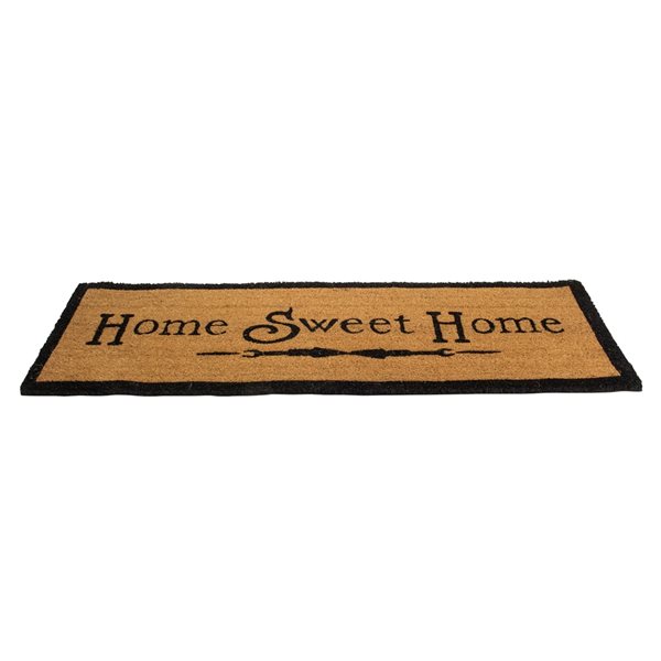 Home Sweet Home & Coir Mat, 22X47, Natural Sold by at Home