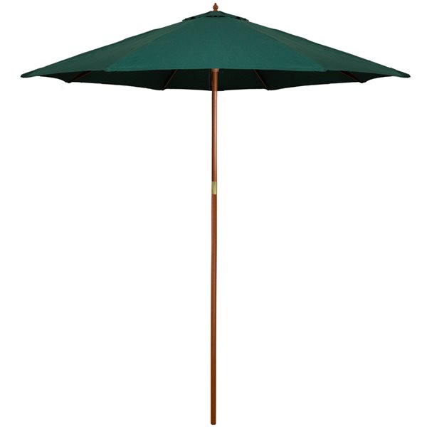 Northlight Patio Market Umbrella with Wooden Pole  Green