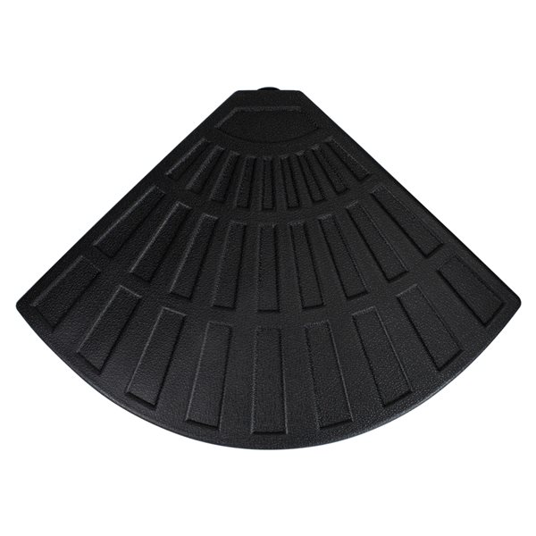 Northlight Black Fan Shaped Resin Base Stand for OffSet Umbrella