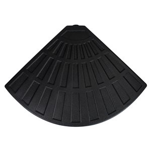 Northlight Black Fan Shaped Resin Base Stand for Off-Set Umbrella