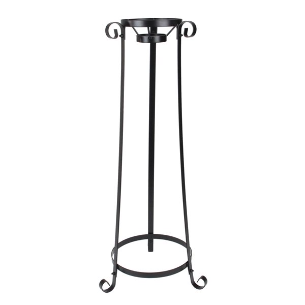 Northlight Black Standing Tower Garden Gazing Ball Outdoor Patio Stand 23.75-in