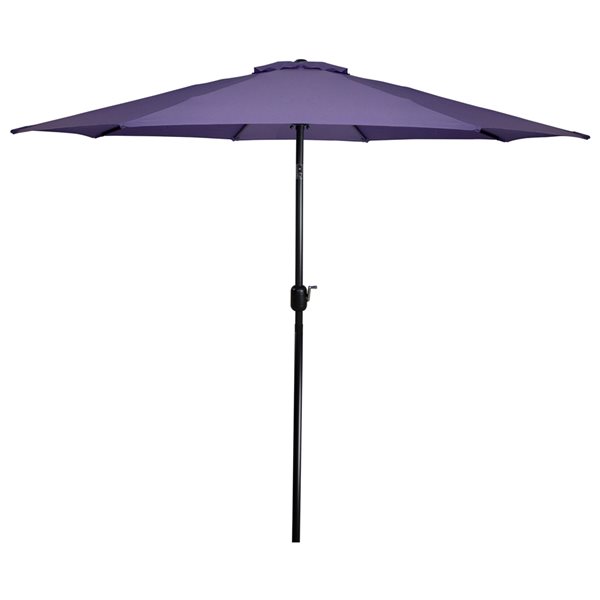 Northlight Patio Market Umbrella with Hand Crank and Tilt  Purple