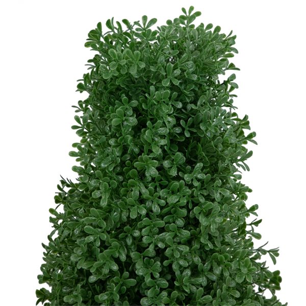 Northlight 30-In Artificial Boxwood Cone Topiary Tree with Round Pot  Unlit