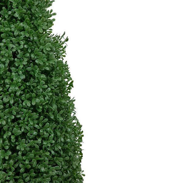 Northlight 30-In Artificial Boxwood Cone Topiary Tree with Round Pot  Unlit