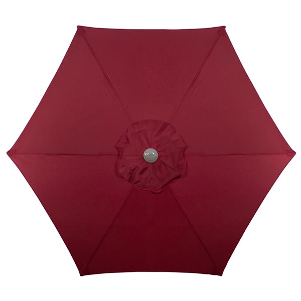 Northlight Patio Market Umbrella with Hand Crank  Burgundy