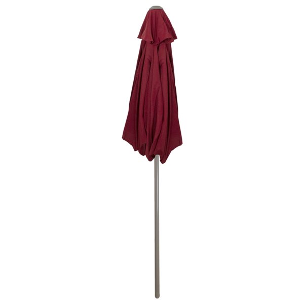 Northlight Patio Market Umbrella with Hand Crank  Burgundy