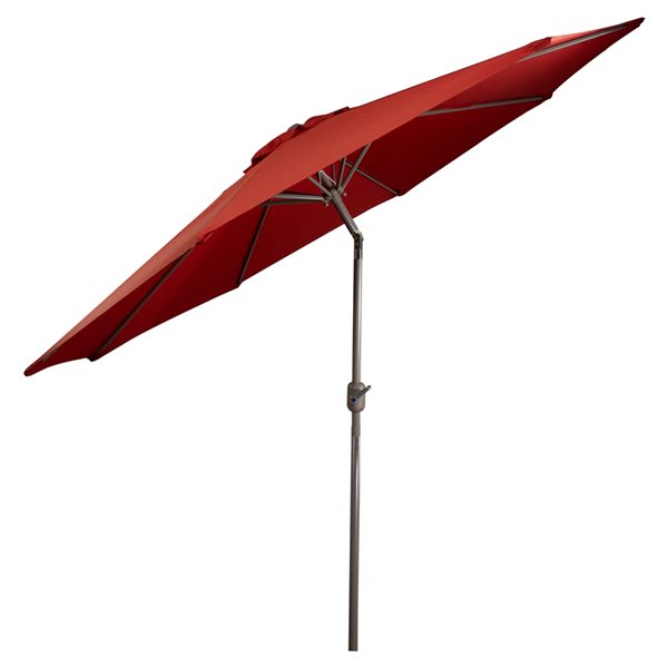 Northlight Patio Market Umbrella with Hand Crank and Tilt  Terracotta