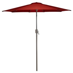 Northlight Patio Market Umbrella with Hand Crank and Tilt  Terracotta