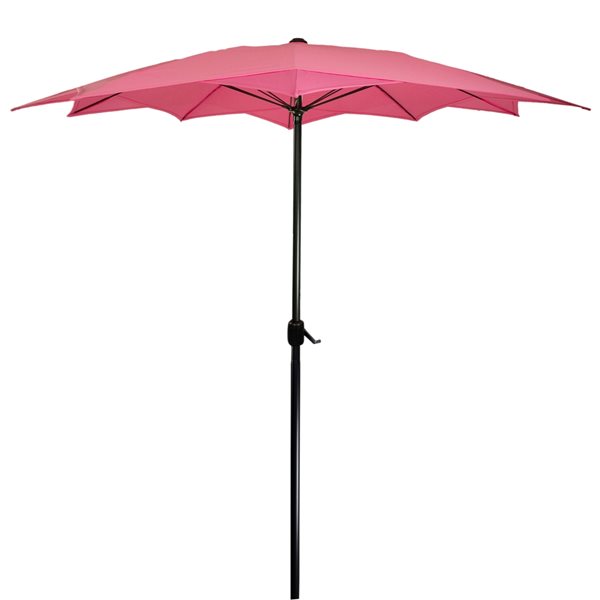 Northlight Patio Lotus Umbrella with Hand Crank  Pink