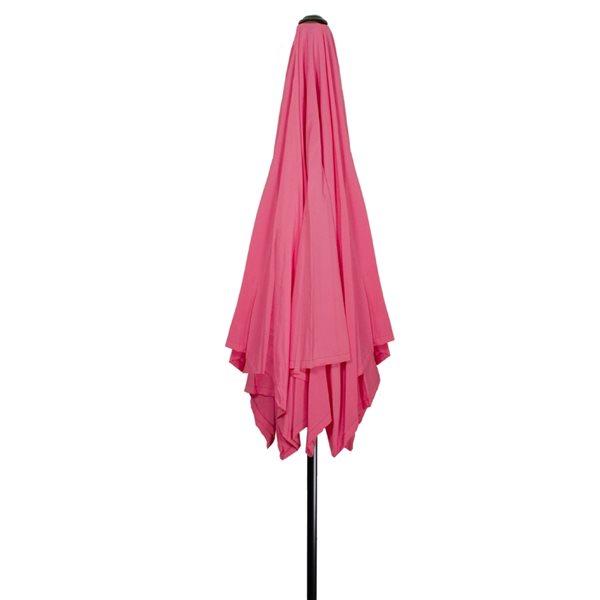 Northlight Patio Lotus Umbrella with Hand Crank  Pink