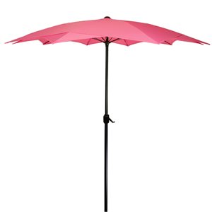 Northlight Patio Lotus Umbrella with Hand Crank  Pink