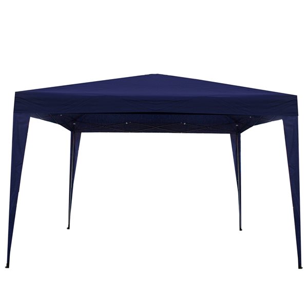 Northlight, Pop-Up Outdoor Canopy Gazebo, 10' x 10' Navy Blue