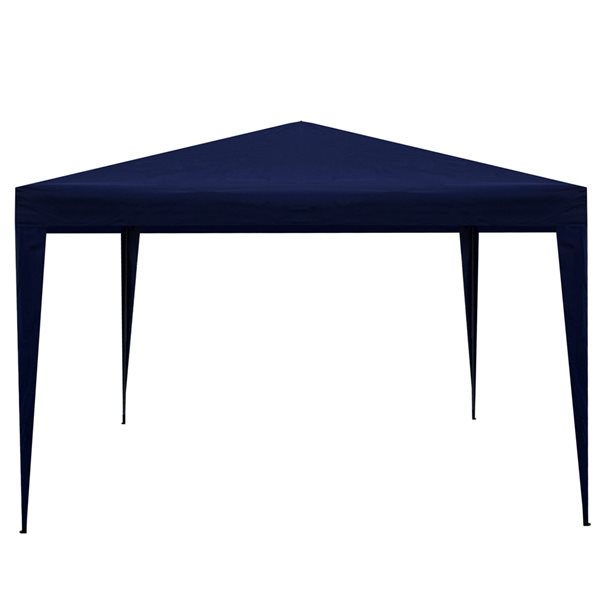 Northlight, Pop-Up Outdoor Canopy Gazebo, 10' x 10' Navy Blue