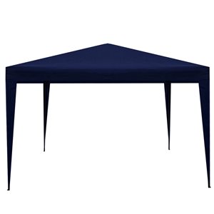 Northlight, Pop-Up Outdoor Canopy Gazebo, 10' x 10' Navy Blue