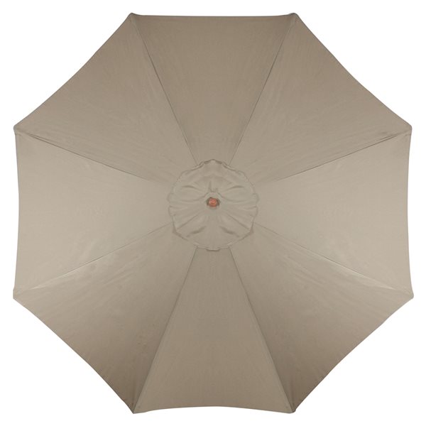 Northlight Patio Market Umbrella with Wooden Pole  Tan