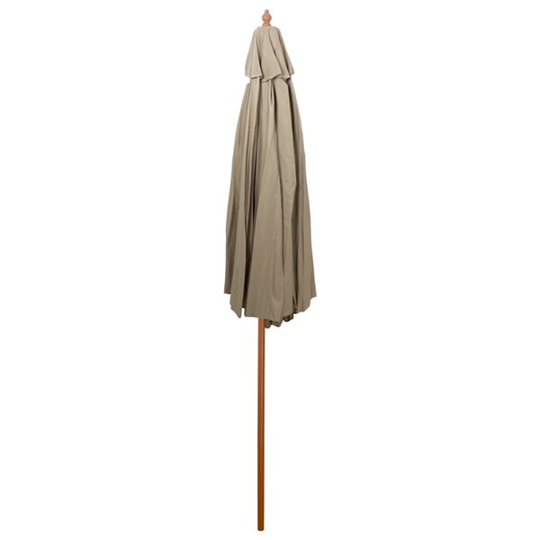 Northlight Patio Market Umbrella with Wooden Pole  Tan