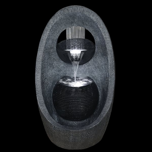 Northlight LED Modern Style Outdoor Garden Water Fountain 23.5-in