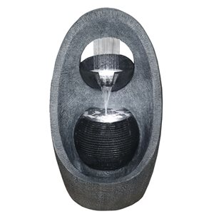 Northlight LED Modern Style Outdoor Garden Water Fountain 23.5-in