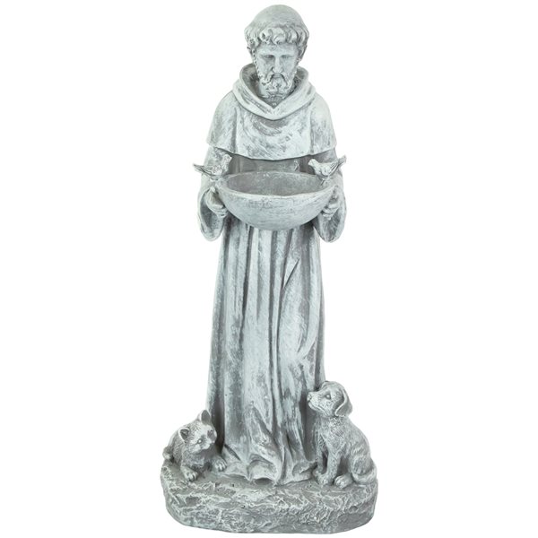 Northlight St. Francis Outdoor Bird Feeder Garden Statue 33377765 RONA