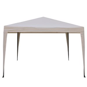 Northlight, Pop-Up Outdoor Canopy Gazebo, 10' x 10' Beige