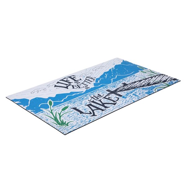 Northlight Life is Better at the Lake Doormat 18-in x 30-in