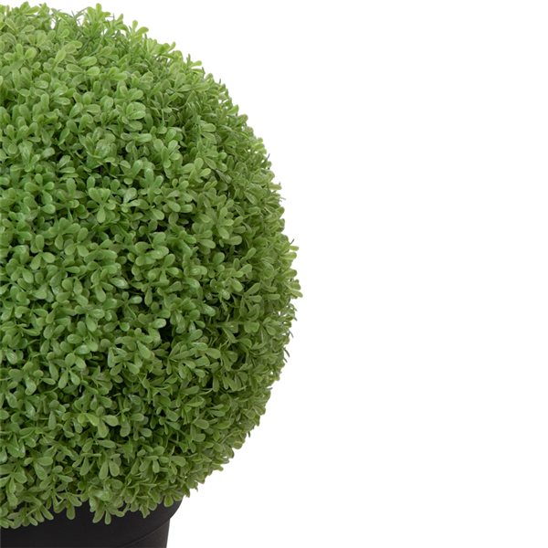 Northlight 22-In Artificial Boxwood Ball Topiary in Round Pot  Unlit