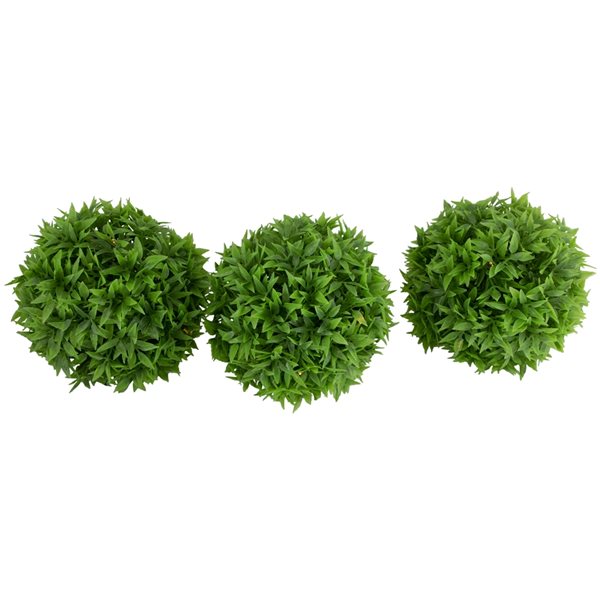 Northlight Set of 3 Solar Lighted Artificial Eugenia Topiary Balls