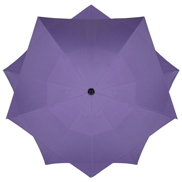 Northlight Patio Lotus Umbrella with Hand Crank  Purple