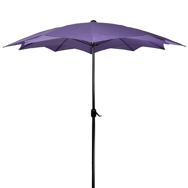 Northlight Patio Lotus Umbrella with Hand Crank  Purple