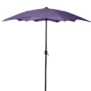 Northlight Patio Lotus Umbrella with Hand Crank  Purple