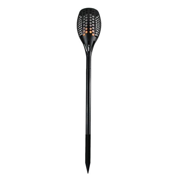 Northlight Black Solar Powered LED Garden Torch 22.5-in 32735782 | RONA