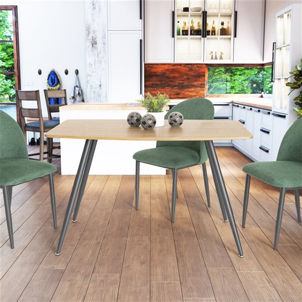 CorLiving Thea 47-in Brown Wood Finish Dining Table