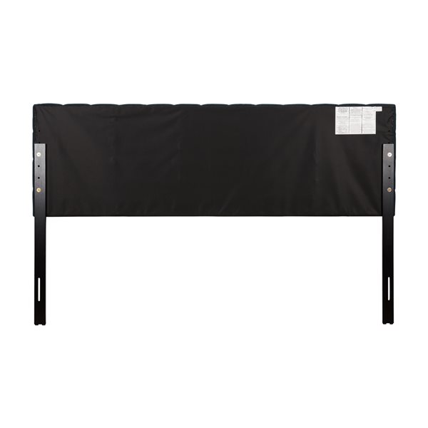 CorLiving Valencia Modern Tufted King Headboard - Dark Blue