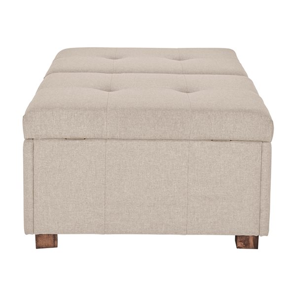 Beige deals storage stool