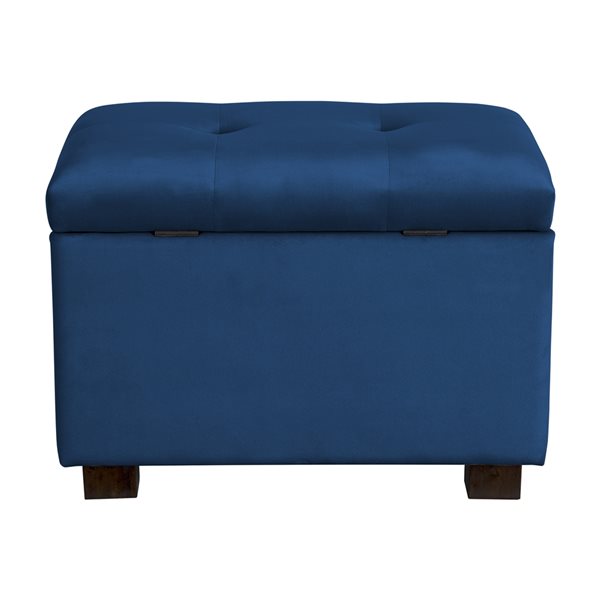 Blue footstool online with storage