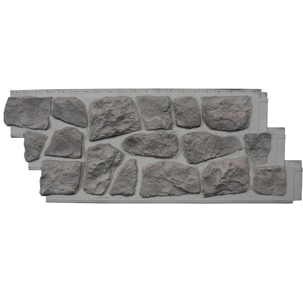 ROKI is SADD 　stone  Novik NovikStone Fieldstone 19.1-in x 50-in Rocky Mountains Faux