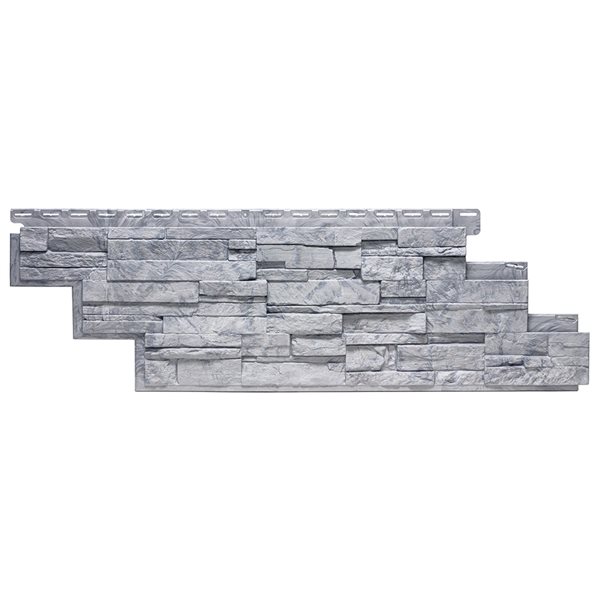 Novik NovikStone Carrara 13.12-in x 41.75-in Grigio Faux Stone Veener Siding - 25.2-sq. ft