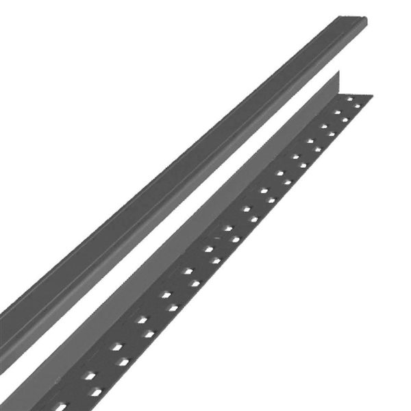 Novik NovikTrim 1.25-in x 72-in 2-Piece Polymer J-Channel Trim in Grey Black Blend - Pack of 20