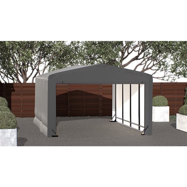 Abri pour garage et rangement ShelterTube par ShelterLogic de 12 po x 18 po x 8 po gris