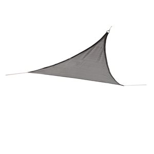 Shelterlogic 16-ft Grey Triangle Shade Sail - Fasteners Included