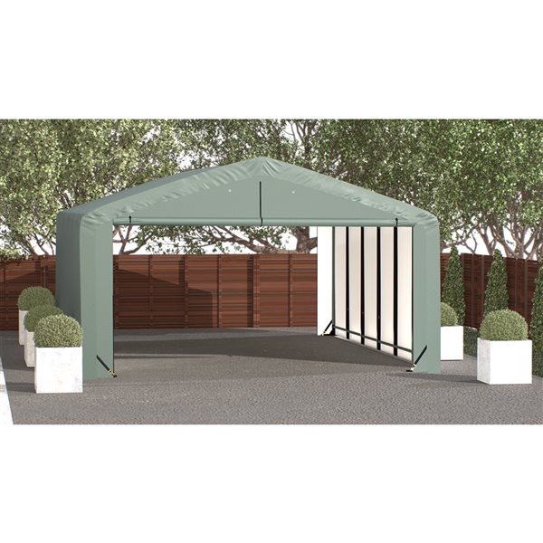 Abri pour garage et rangement ShelterTube par ShelterLogic de 20 po x 27 po x 10 po vert