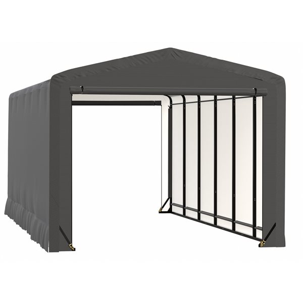 Abri pour garage et rangement ShelterTube par ShelterLogic de 12 po x 27 po x 10 po gris