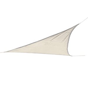 Shelterlogic 16-ft Cream Triangle Shade Sail - Fasteners Included