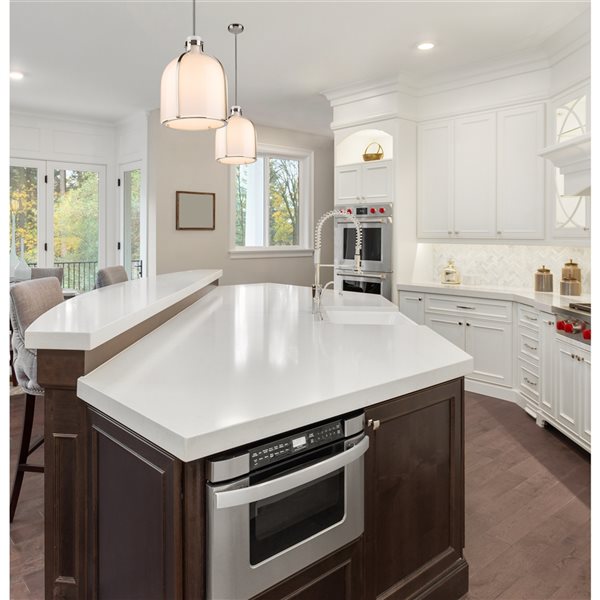 Z-Lite Pearson 12.25-in 1-Light Brushed Nickel Farmhouse Chandelier