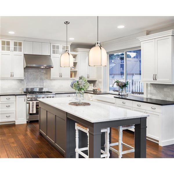 Z-Lite Pearson 12.25-in 1-Light Brushed Nickel Farmhouse Chandelier