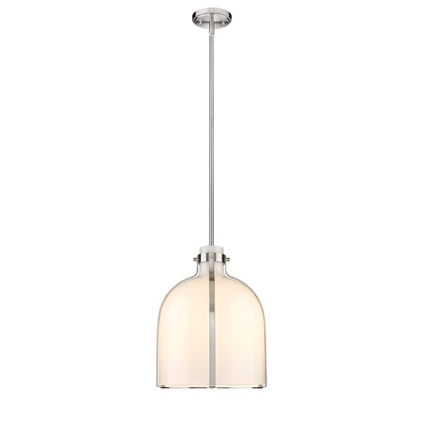 Z-Lite Pearson 12.25-in 1-Light Brushed Nickel Farmhouse Chandelier