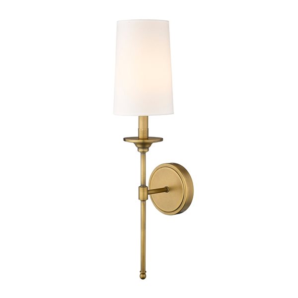 MIE✨ Z-lite Emily 5.5-in 1-light Rubbed Brass Traditional Wall