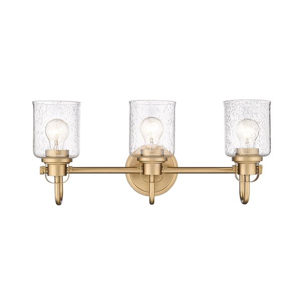 Z-lite Kinsley 3-light Gold Traditional Vanity Light