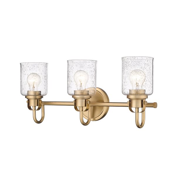 Z-lite Kinsley 3-light Gold Traditional Vanity Light
