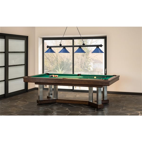 Z-Lite Cordon Matte Black 4-Light Metal Pool Table Lighting